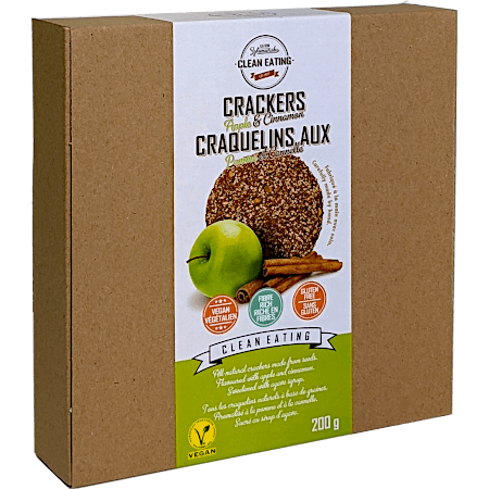 Low Carb, Vegan, High Fibre Cracker - Apple Cinnamon